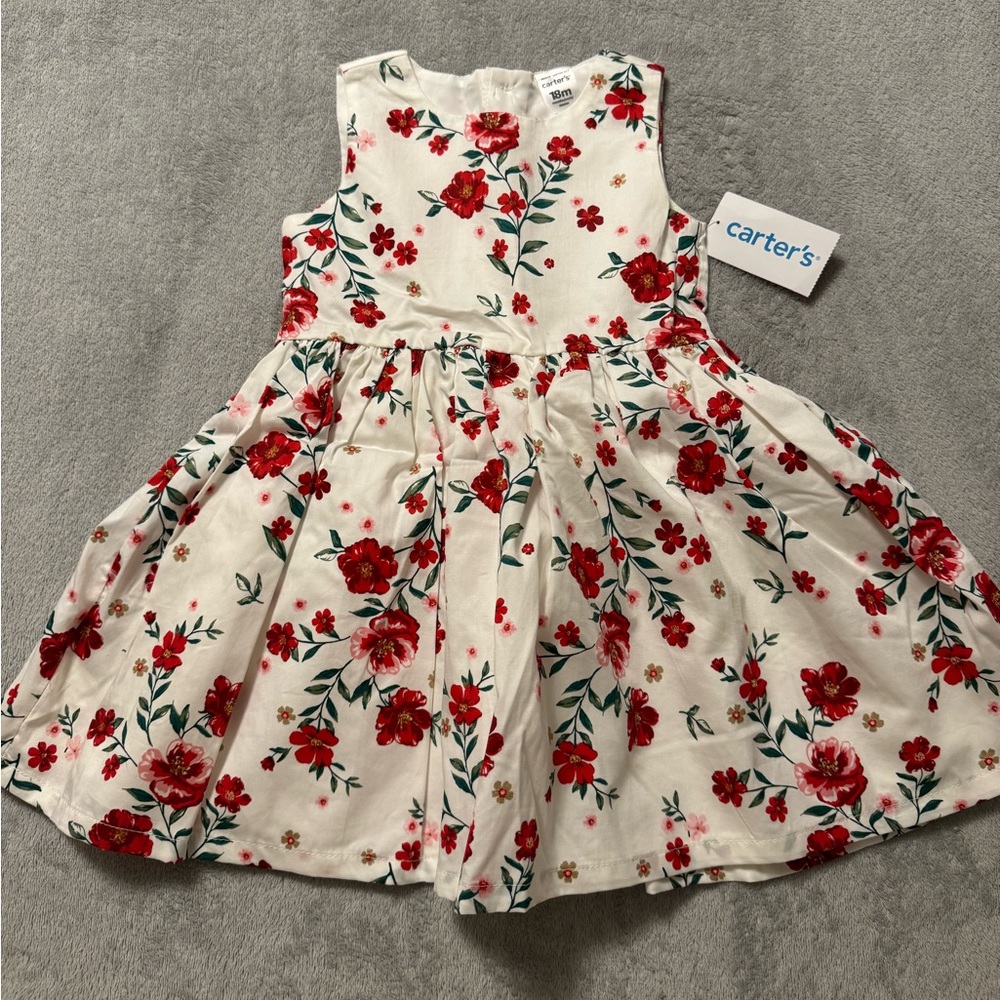 Carter's Red Floral Baby Dress